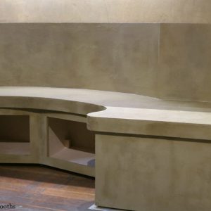 Faux Concrete Effect Booths For Freud Bar, Covent Garden