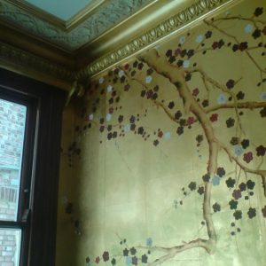Gold Pearlescent Painted Cornice
