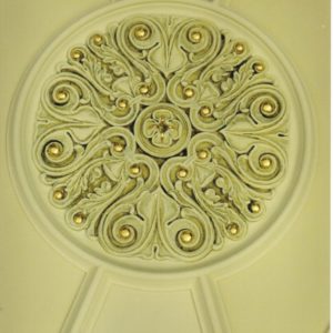 Gilded Ceiling Rose For Jacobean Interior, Yorkshire