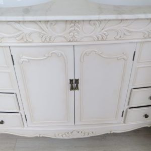 Vanity Unit Painted With Antique Ivory Effect