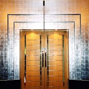 Silver Leaf Art Deco Door