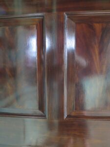 Mahogany lustre woodgraining for doors at King's Observatory, Kew